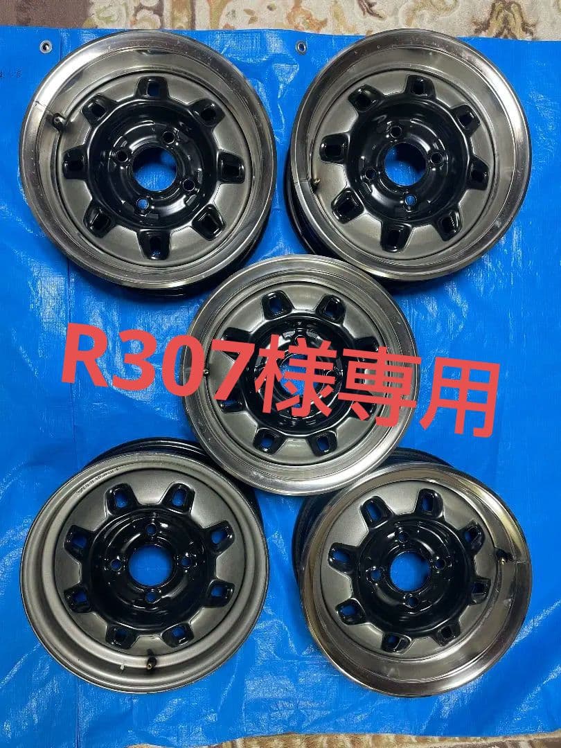 スカイラインジャパン　14インチ ブラックホイール 5個セット