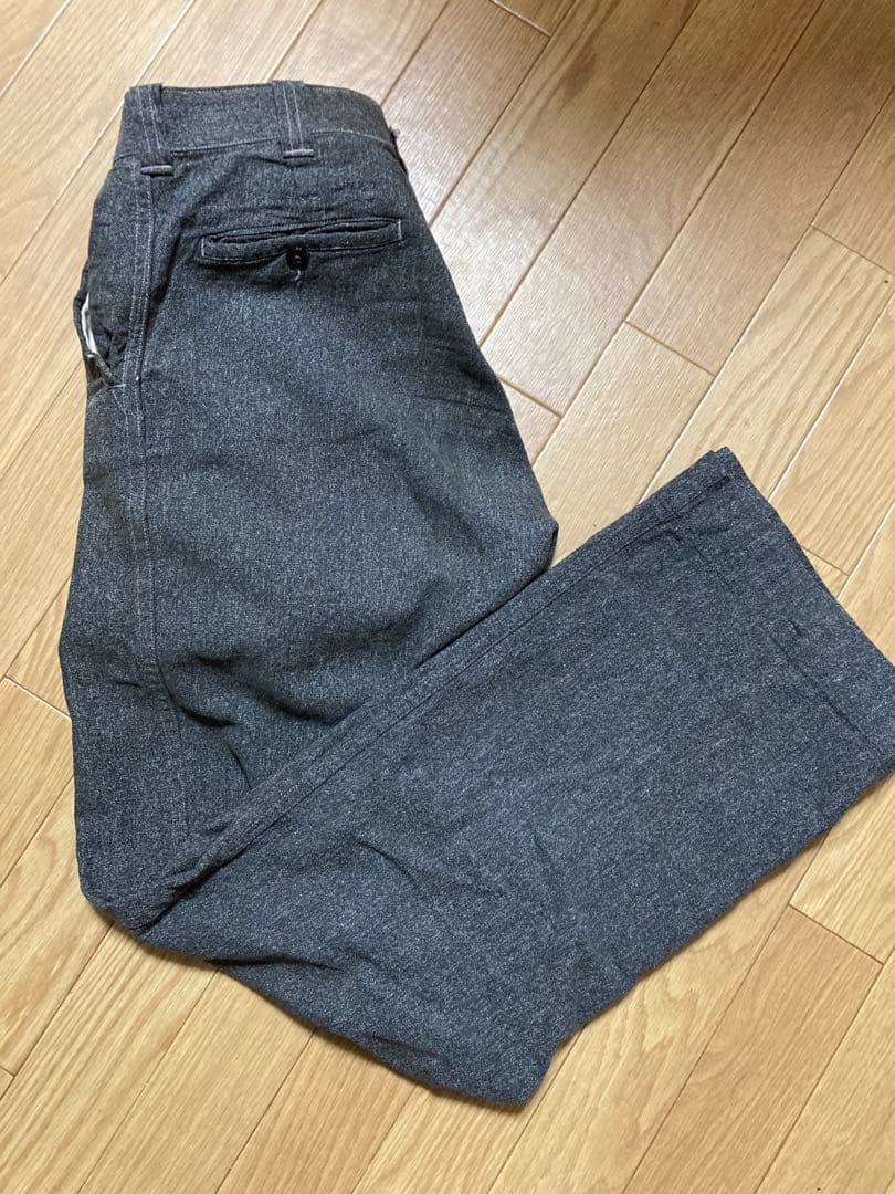 40s 50s ブラックシャンブレー ワークパンツ ヴィンテージ ビンテージ