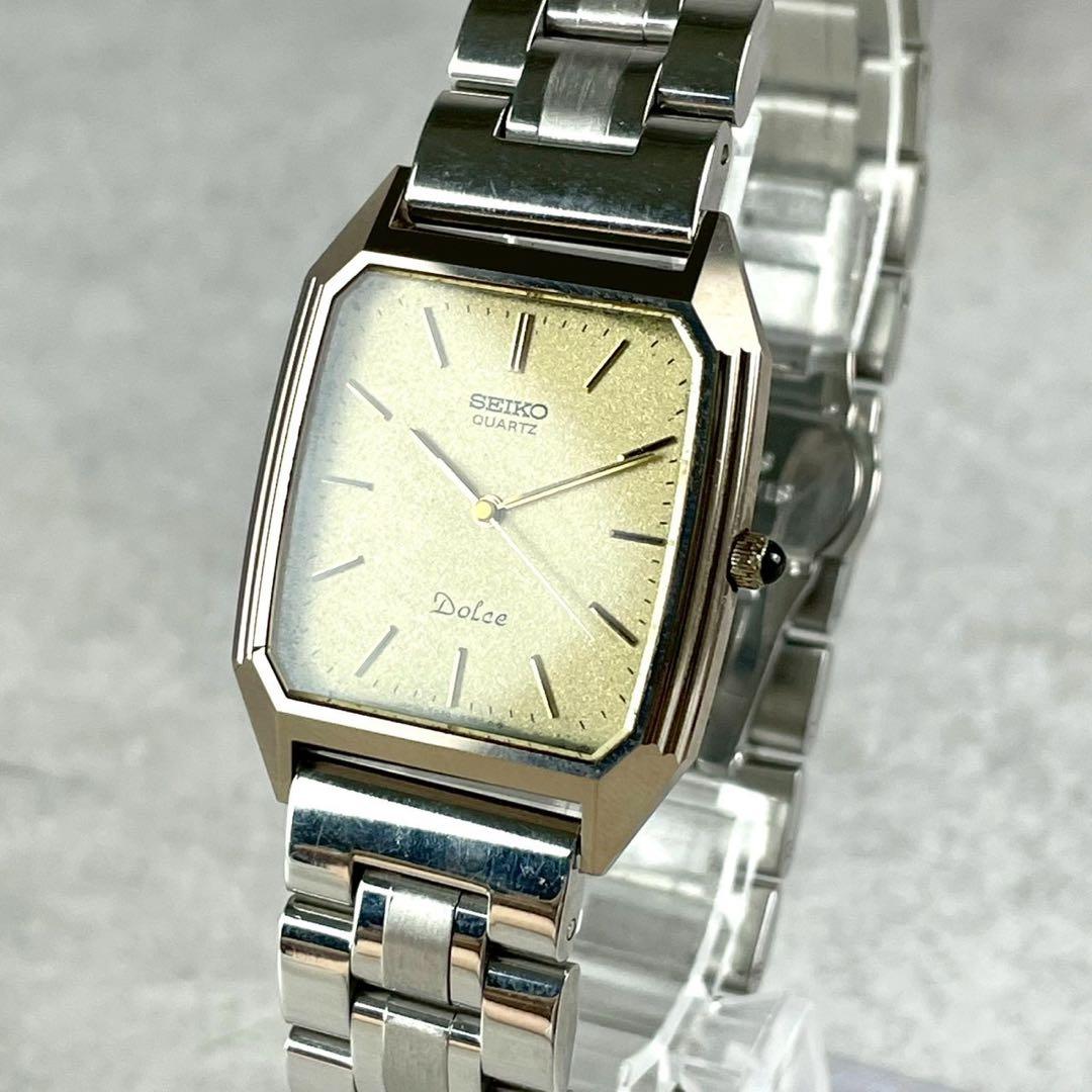 【稼働/新品電池/新品ベルト】SEIKO セイコー ドルチェ クォーツ腕時計