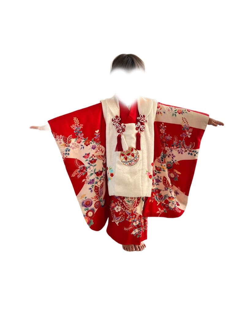 着物　被布　セット　正絹　七五三　三歳　女の子