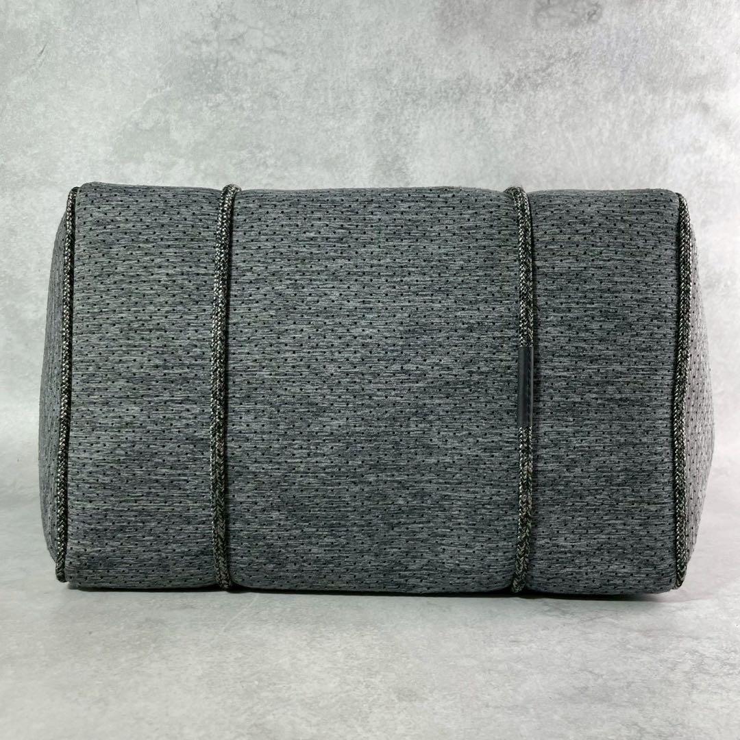 ステイトオブエスケープ トートバッグ フェードデニム 大容量 ポーチ付 グレー