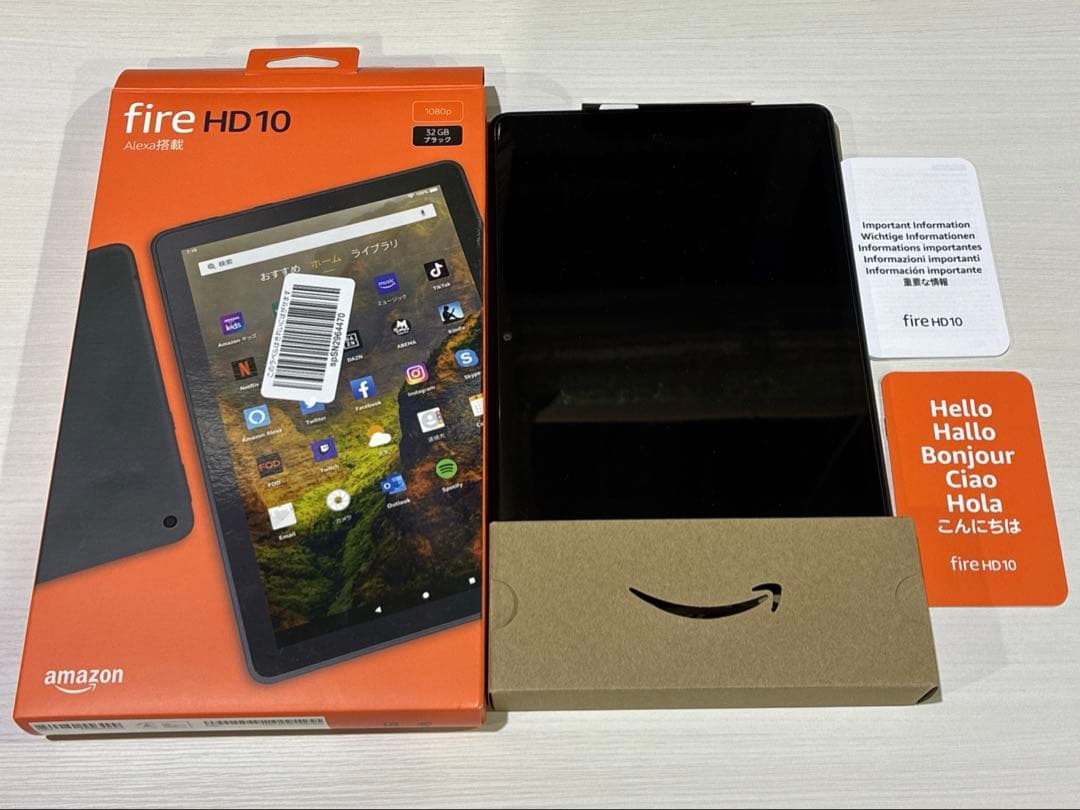 【極美品】 ファイアタブレット fire HD10 32GB 第11世代 黒