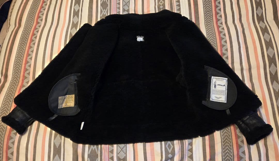 AVIREX B-3 42 フライトジャケット USA製　ムートン