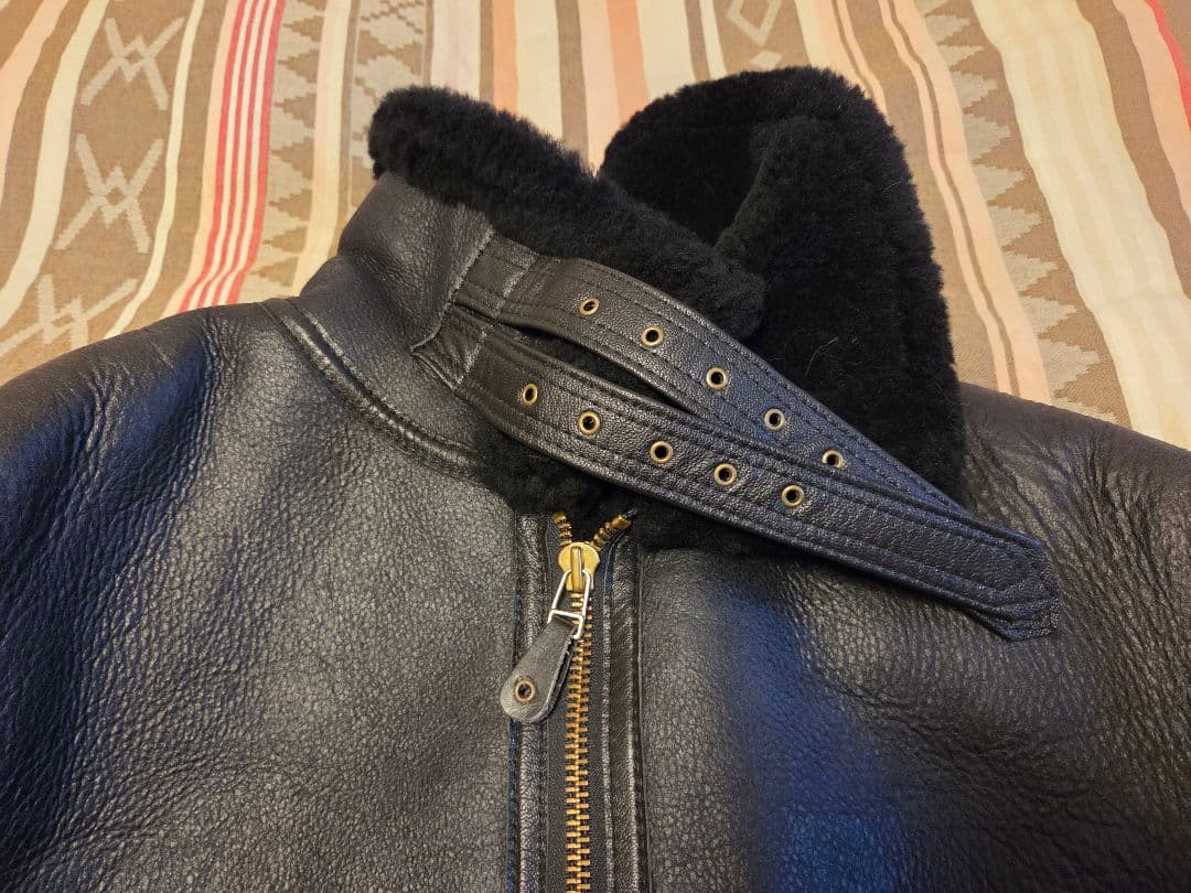 AVIREX B-3 42 フライトジャケット USA製　ムートン