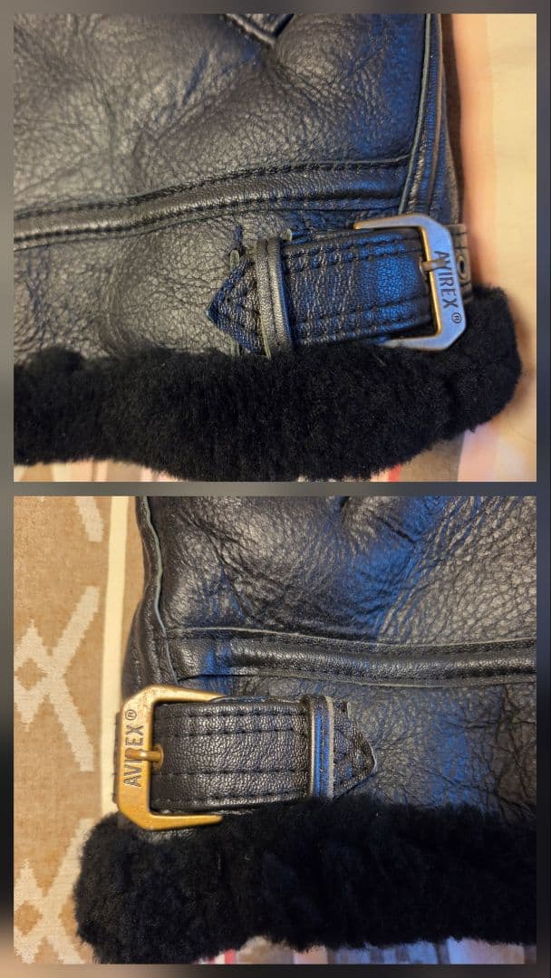 AVIREX B-3 42 フライトジャケット USA製　ムートン