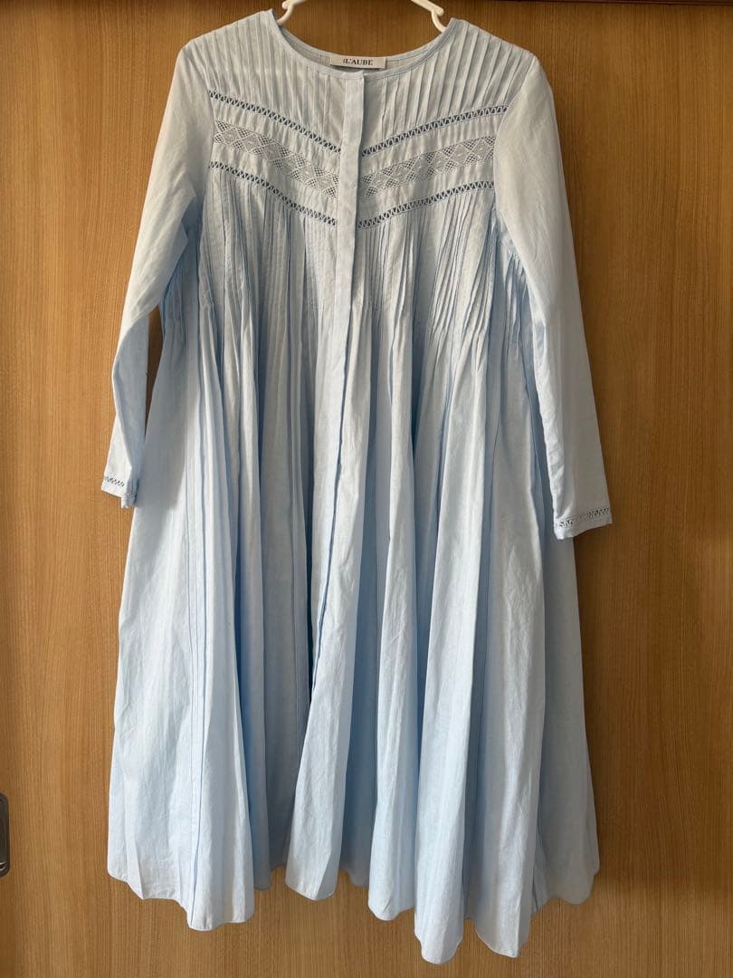 L’AUBE BLANC Pin-tuck Lace Mini Dress