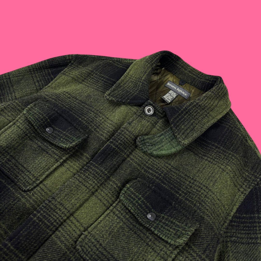 90s〜00s Banana Republic ウール マッキーノコート L
