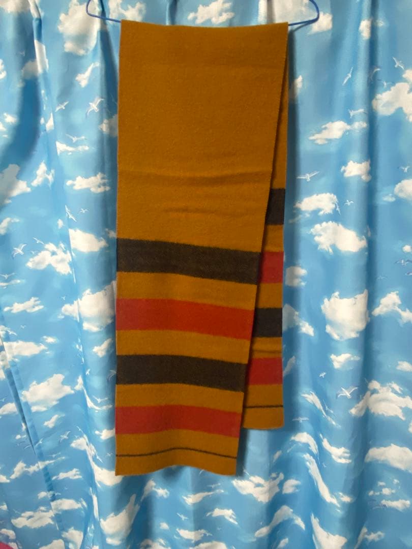 HERMES マフラーオレンジ