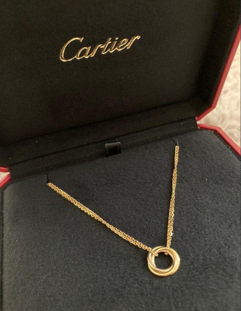【美品】Cartier TRINITY NECKLACEトリニティ ネックレス