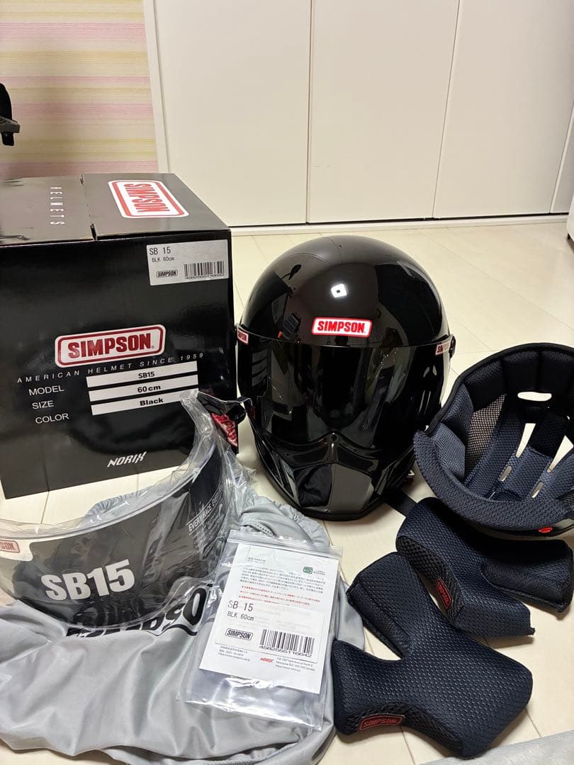 SIMSON フルフェイスヘルメット SB15 ブラック