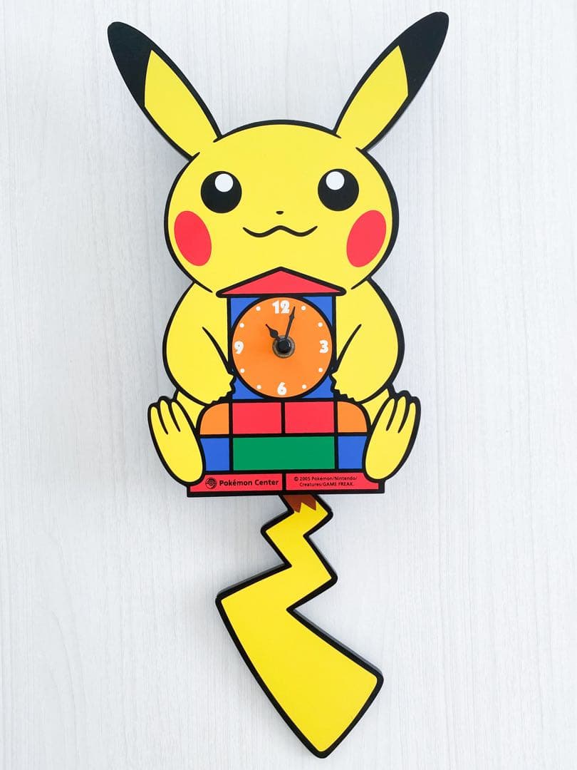 ポケモン ピカチュウ しっぽをふりこ時計 壁掛け時計