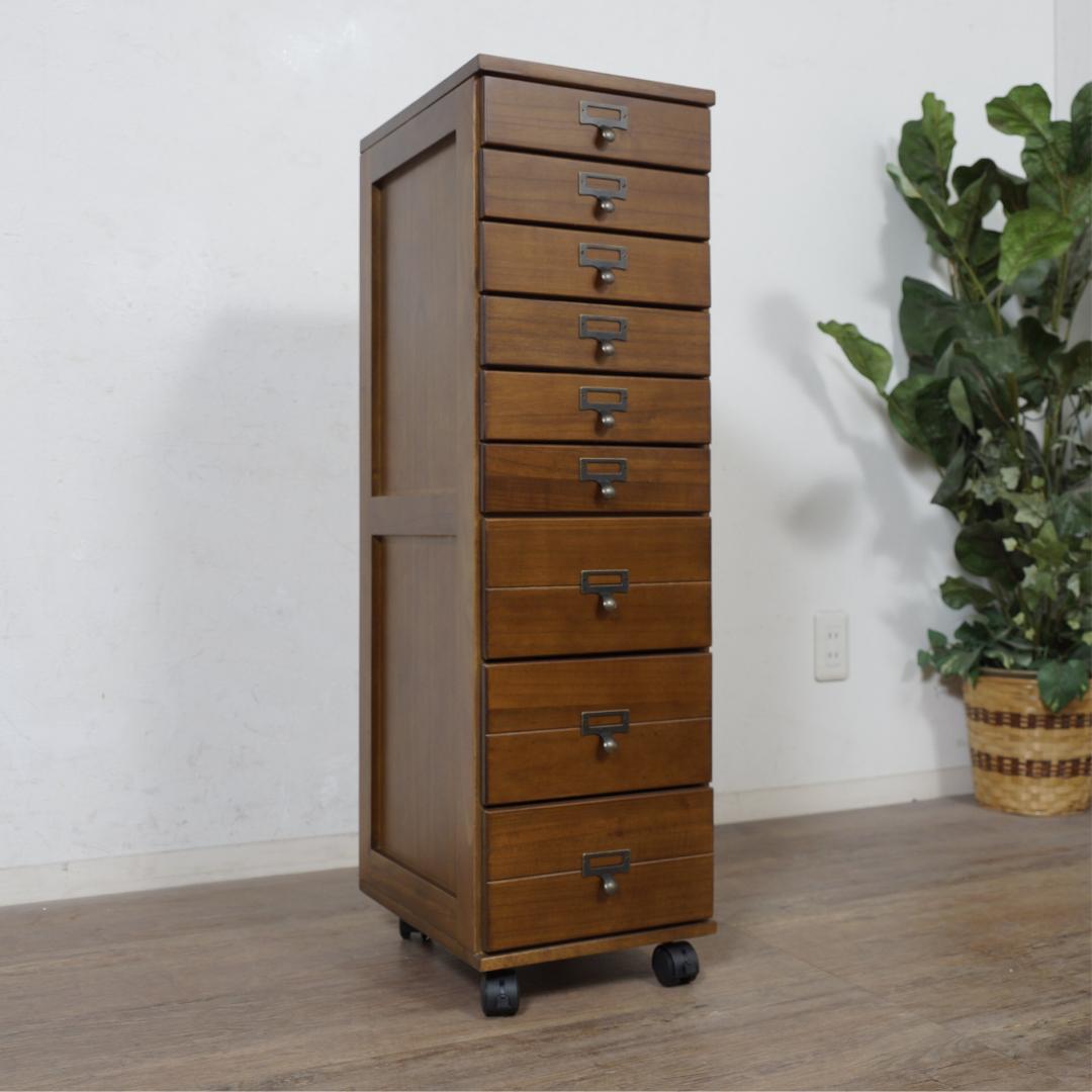 ベル　訳あり　桐製　 　箪笥　整理タンス　書類チェスト　9段　収納