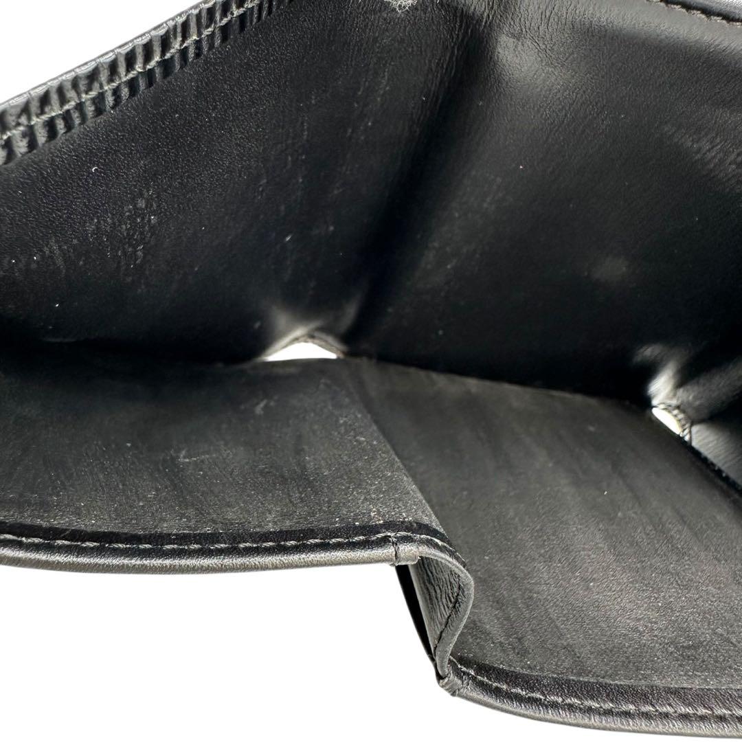 【極美品】ルイヴィトン Wホック財布 エピ ブラック 3つ折り MI0984