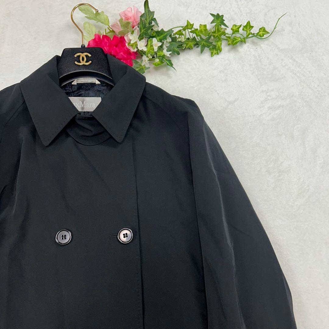 J434 M 40 マックスマーラ ショート丈 トレンチコート レディース