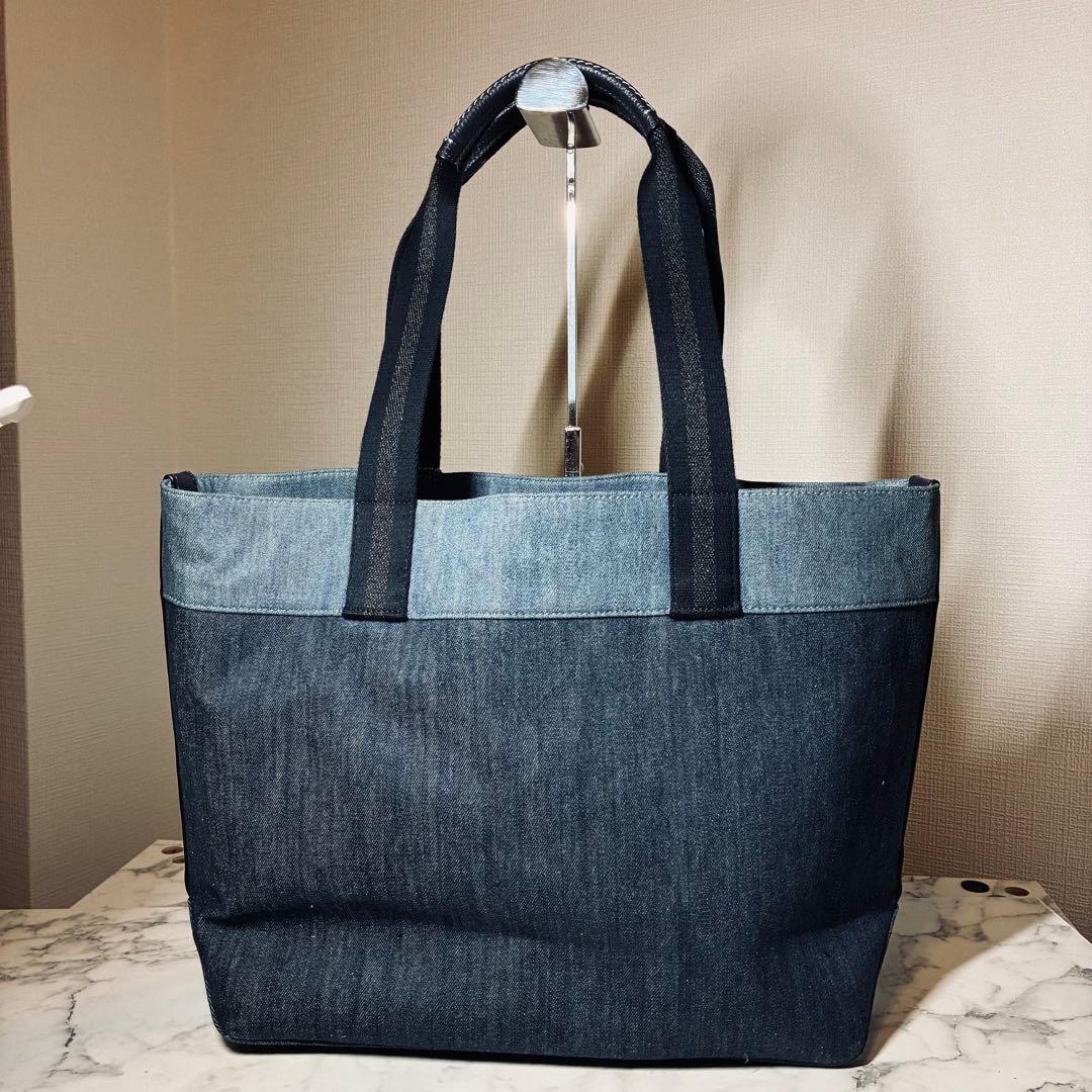 バッグ COACH tote bag denim shoulder bag 91131