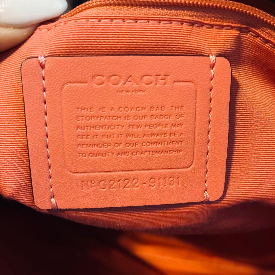 バッグ COACH tote bag denim shoulder bag 91131