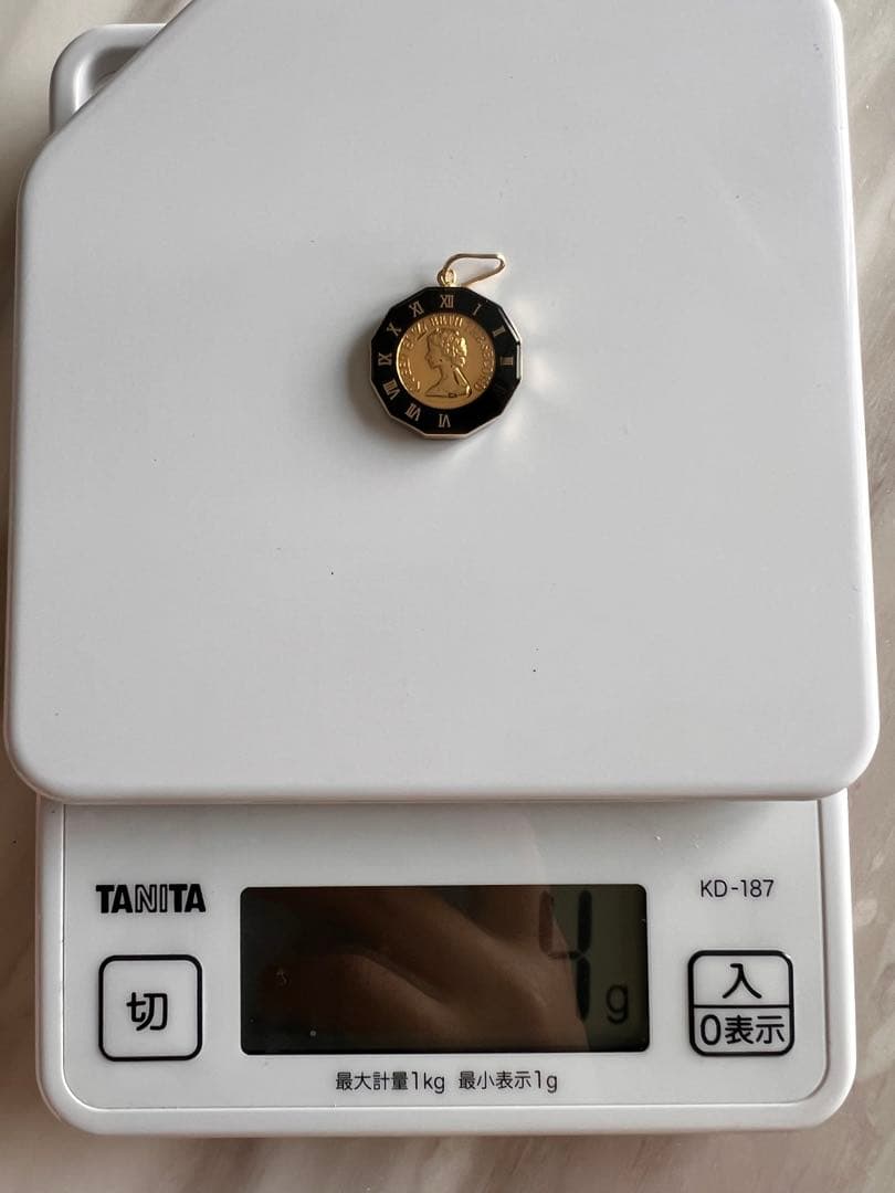 K18クイーンエリザべスペンダント4g