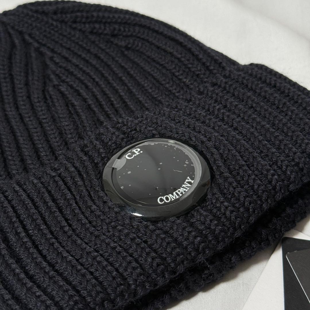【定価2.9万】C.P.Company ゴーグル ニット キャップ ブラック