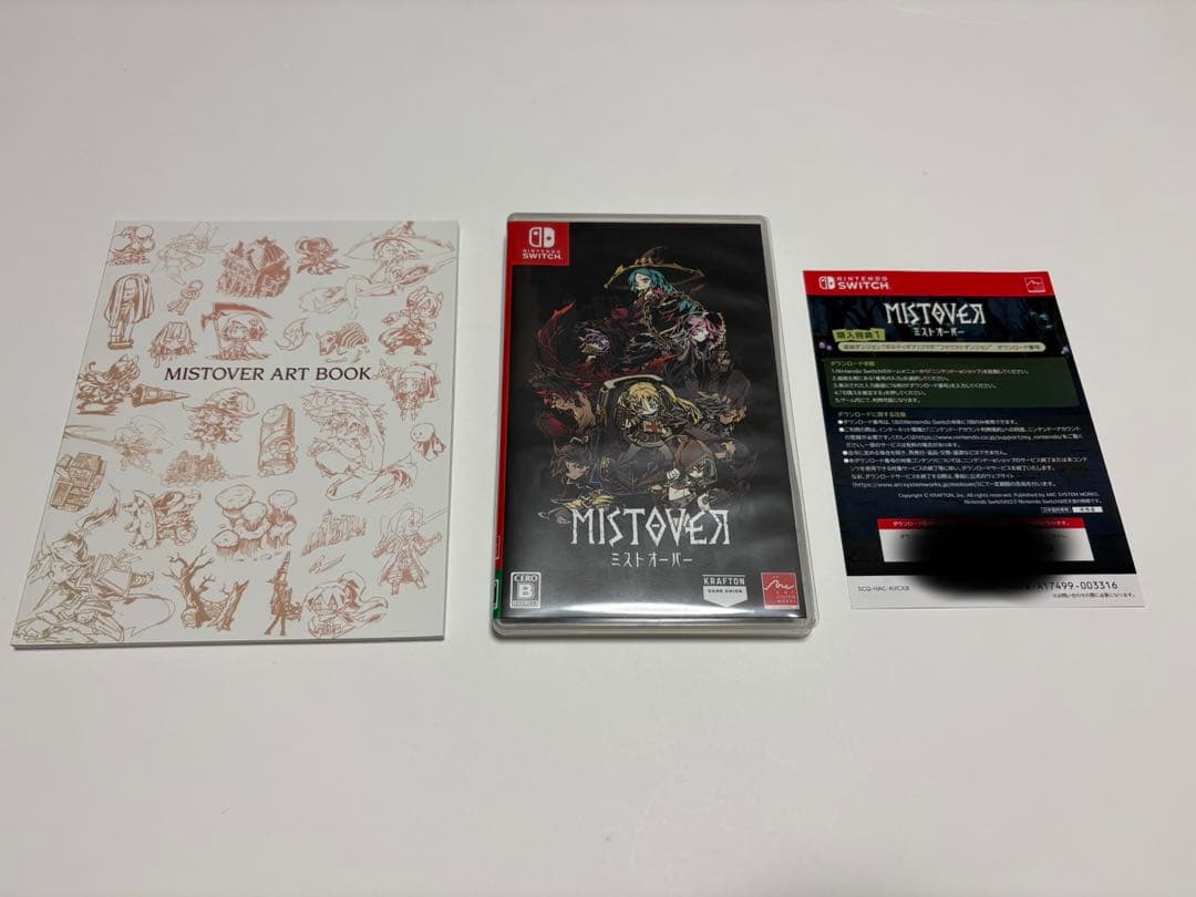 付属品 完品 MISTOVER ミストオーバー Switch ソフト 帯付き
