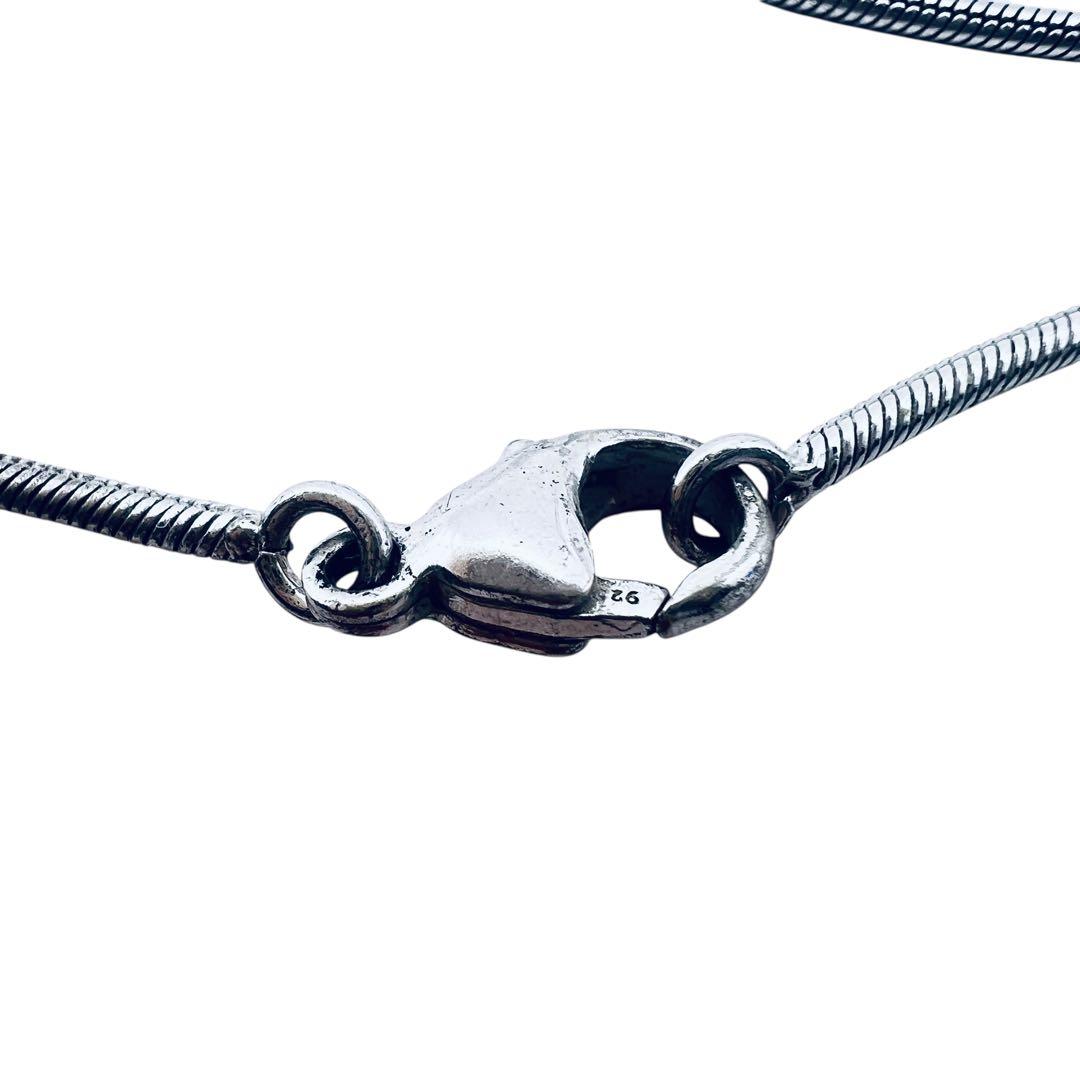 バカラ　タンタシオン　ブルー　クリスタル　シルバーネックレス　ペンダント