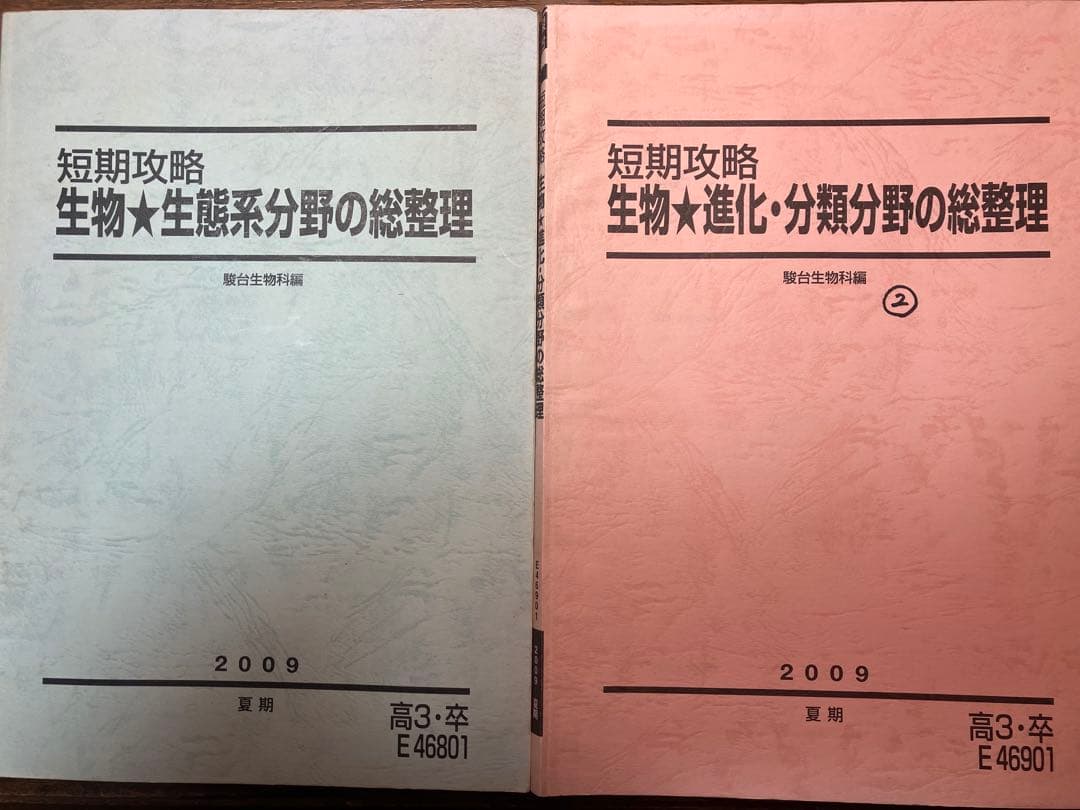 ⬜︎駿台朝霞靖俊オリジナル編著生物講座 理系医学部医系メディカル医進農獣医看護医療