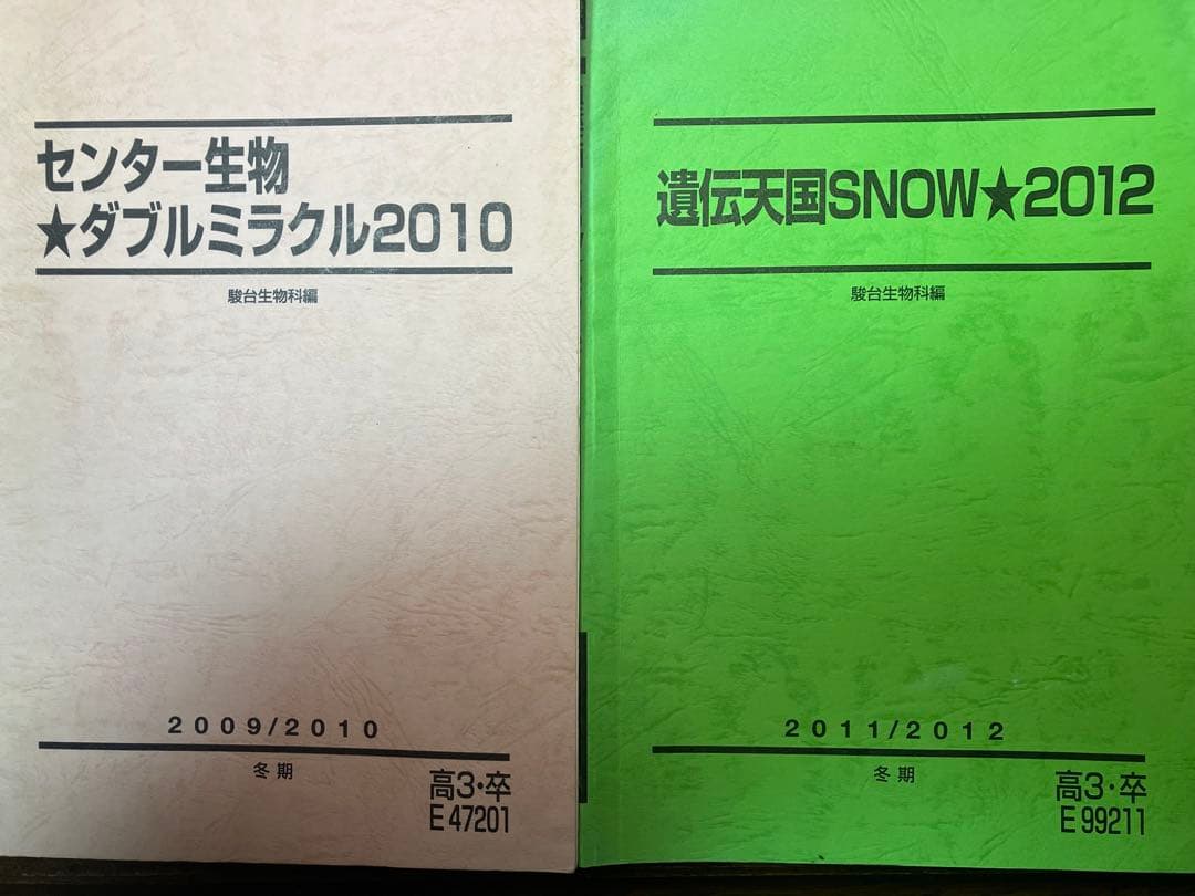 ⬜︎駿台朝霞靖俊オリジナル編著生物講座 理系医学部医系メディカル医進農獣医看護医療