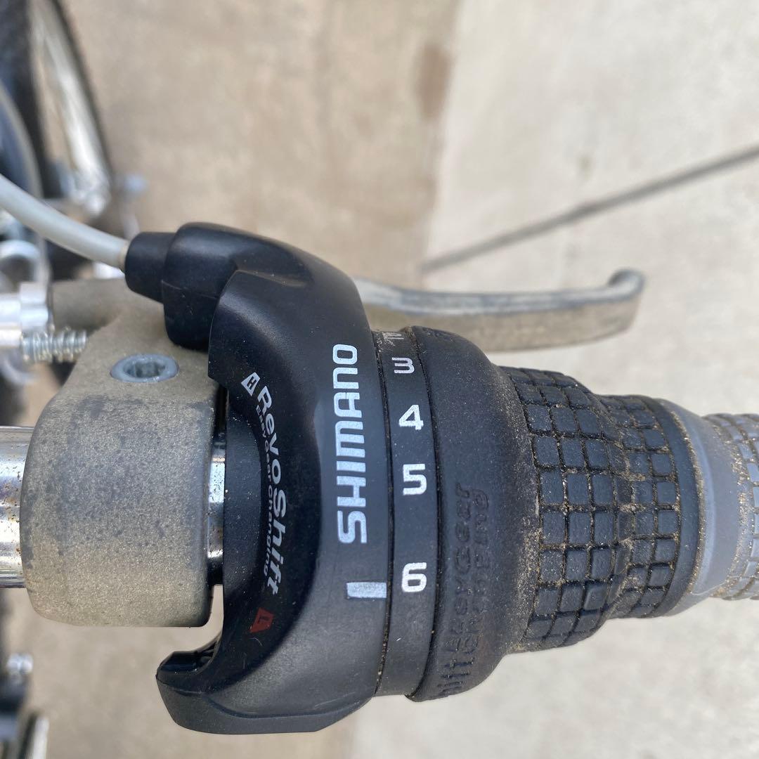 折りたたみ自転車 Shimano 6段変速 黒