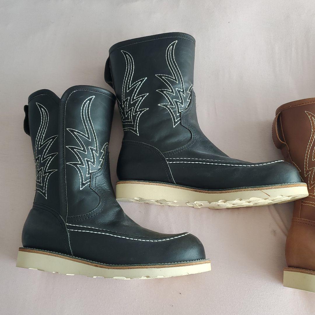 ウエスタンブーツ ブラック ブラウン 2色