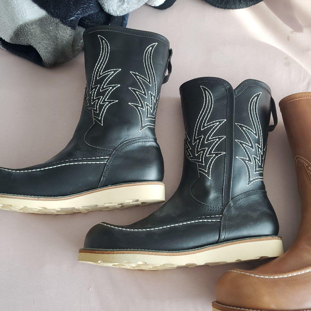 ウエスタンブーツ ブラック ブラウン 2色