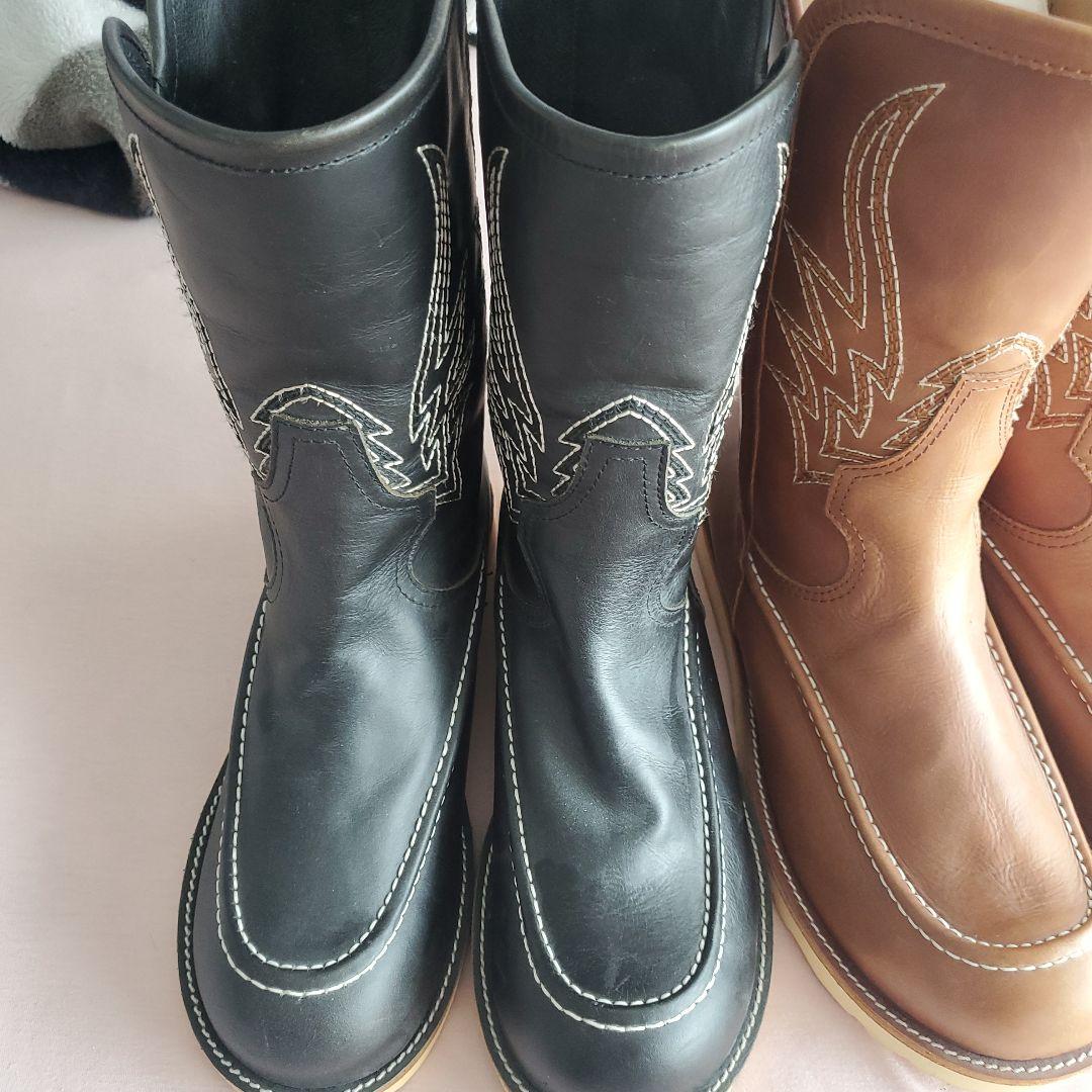 ウエスタンブーツ ブラック ブラウン 2色