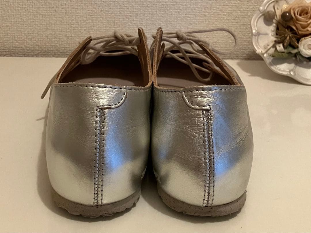 Birkenstock RYE 37 24㎝シルバー バレエシューズ