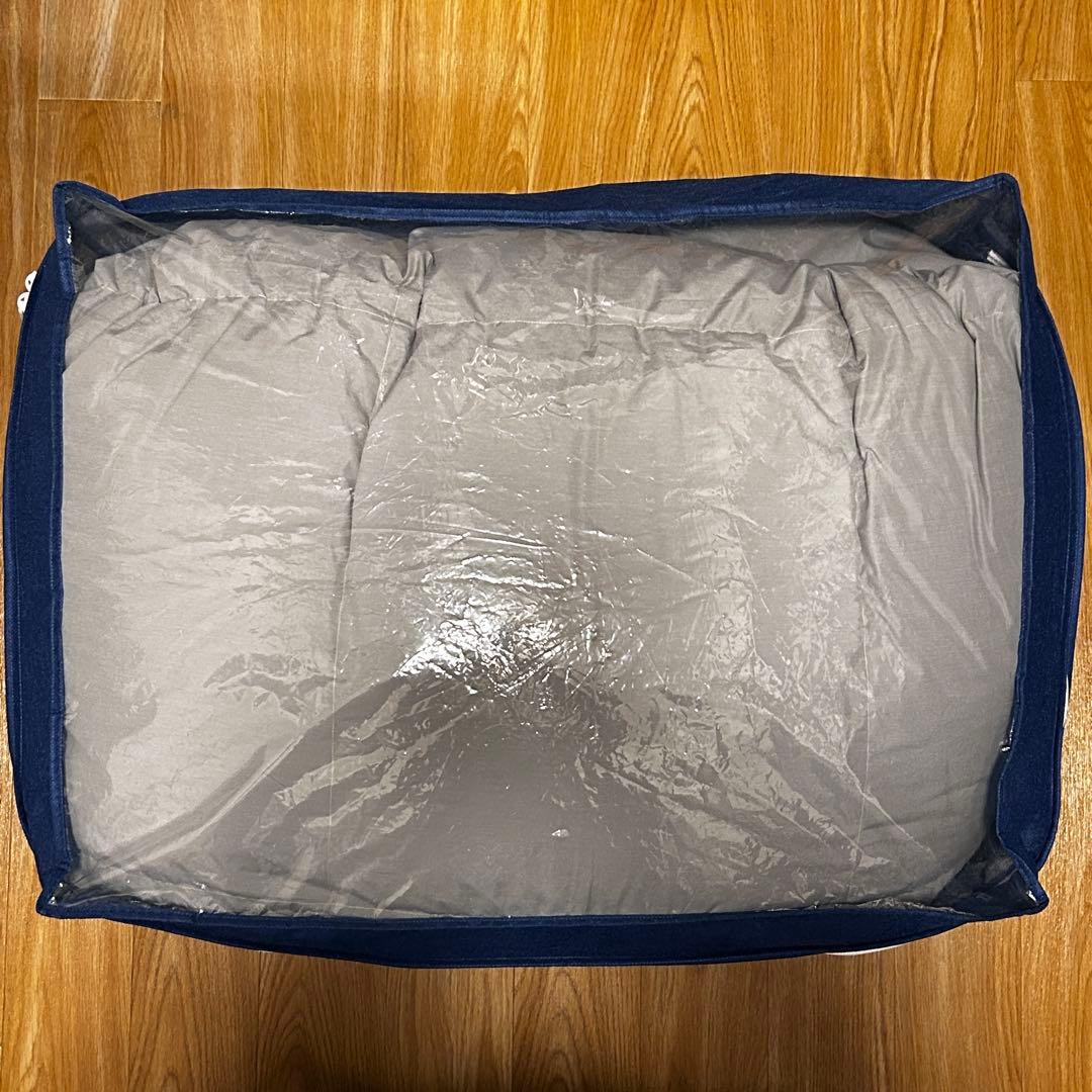 タンスのゲン 羽毛布団 シングル [更に暖かい30マス立体キルト]