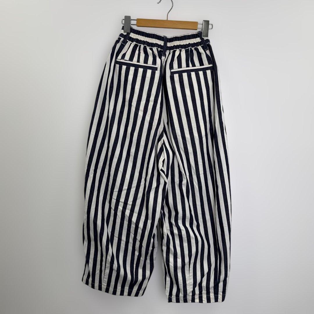 R00636 HARVESTY バーベスティ　ストライプ　カジュアルパンツ