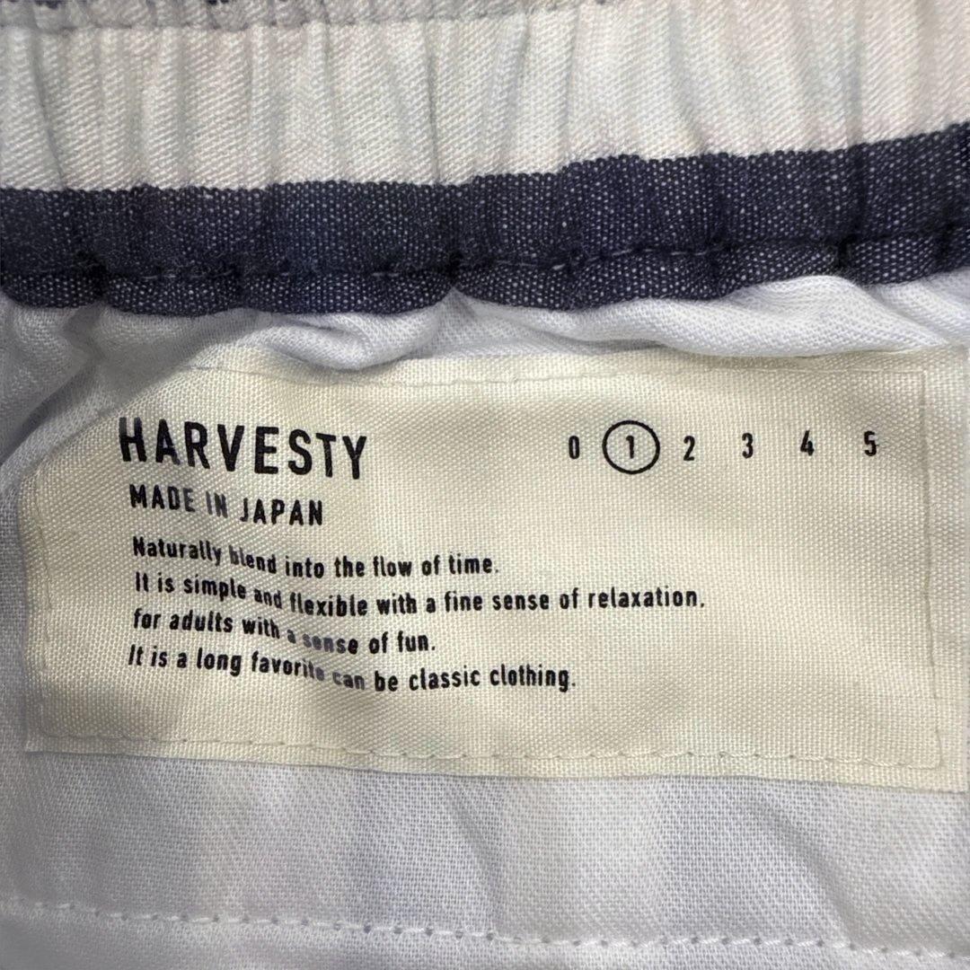 R00636 HARVESTY バーベスティ　ストライプ　カジュアルパンツ