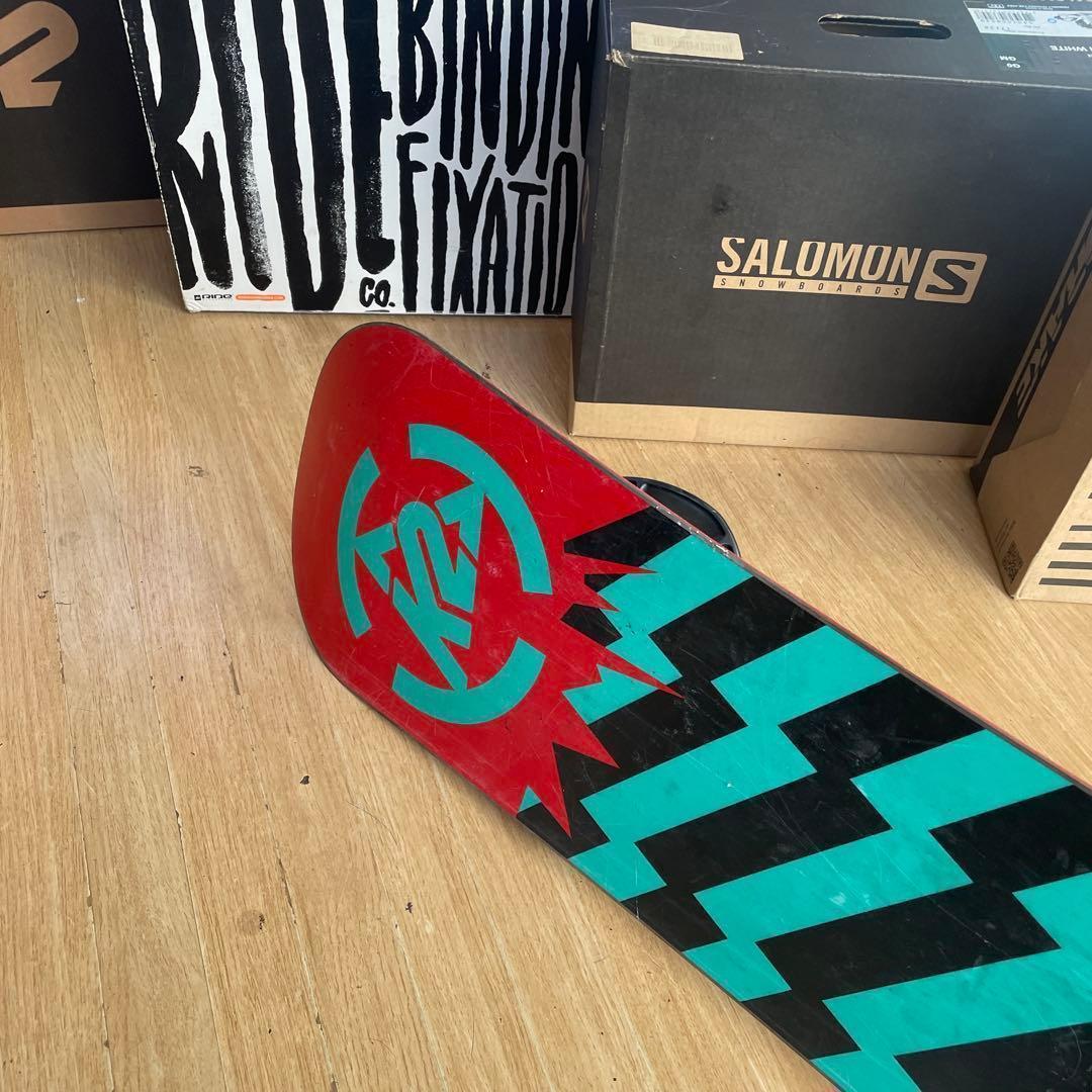 K2　キッズスノーボードセット　MINITURBO100cm　バイン付3点セット