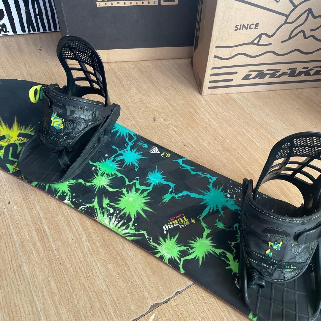 K2　キッズスノーボードセット　MINITURBO100cm　バイン付3点セット