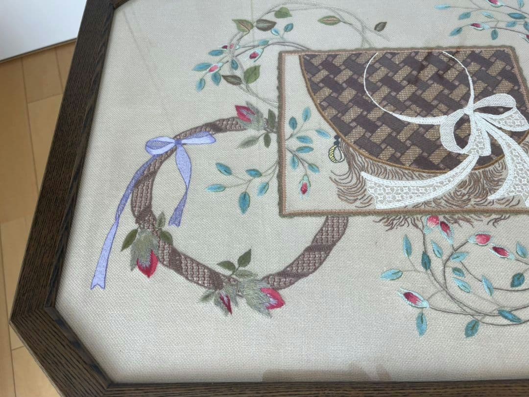 【戸塚刺繍】折り畳みサイドテーブル