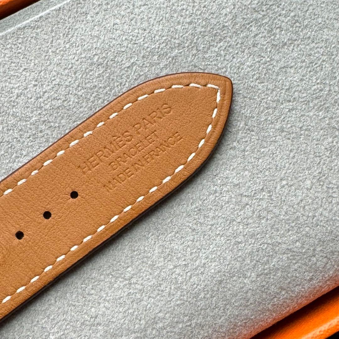 2560 ほぼ未使用　Apple Watch エルメス　ゴールド　レザーバンド