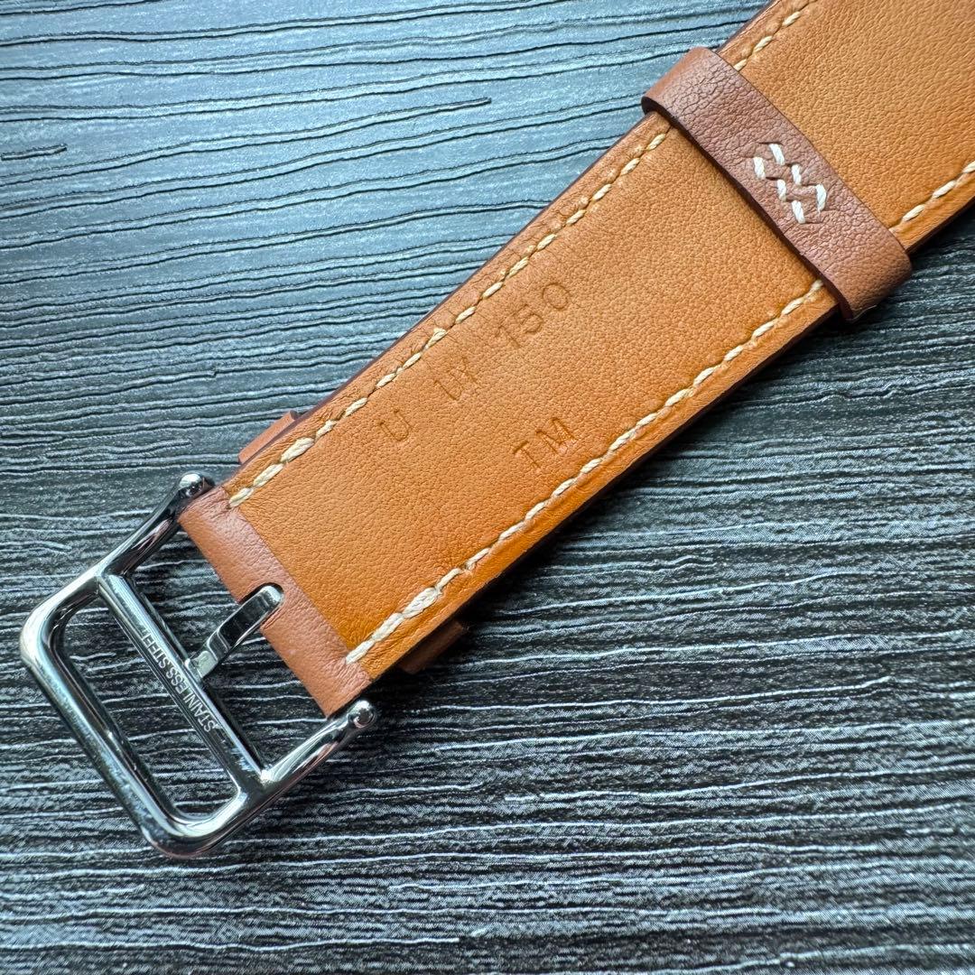 2560 ほぼ未使用　Apple Watch エルメス　ゴールド　レザーバンド