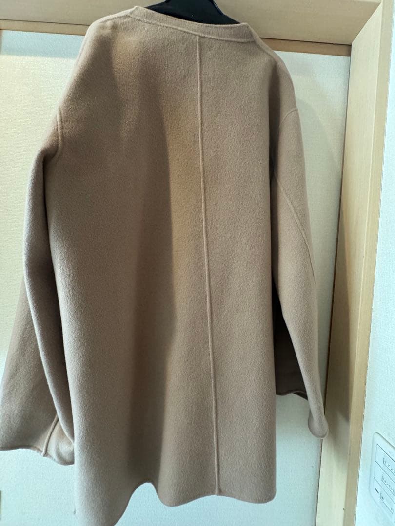 【an】【Spick & Span 】ベージュ ノーカラーコート