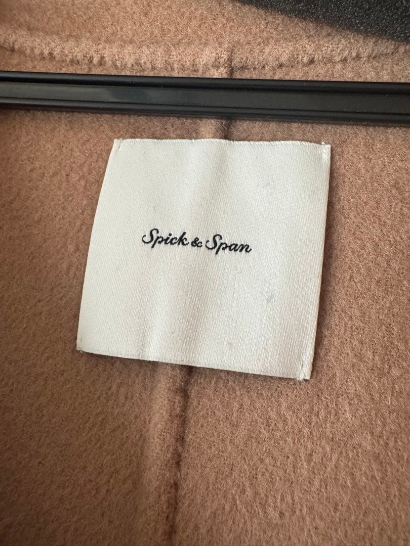 【an】【Spick & Span 】ベージュ ノーカラーコート