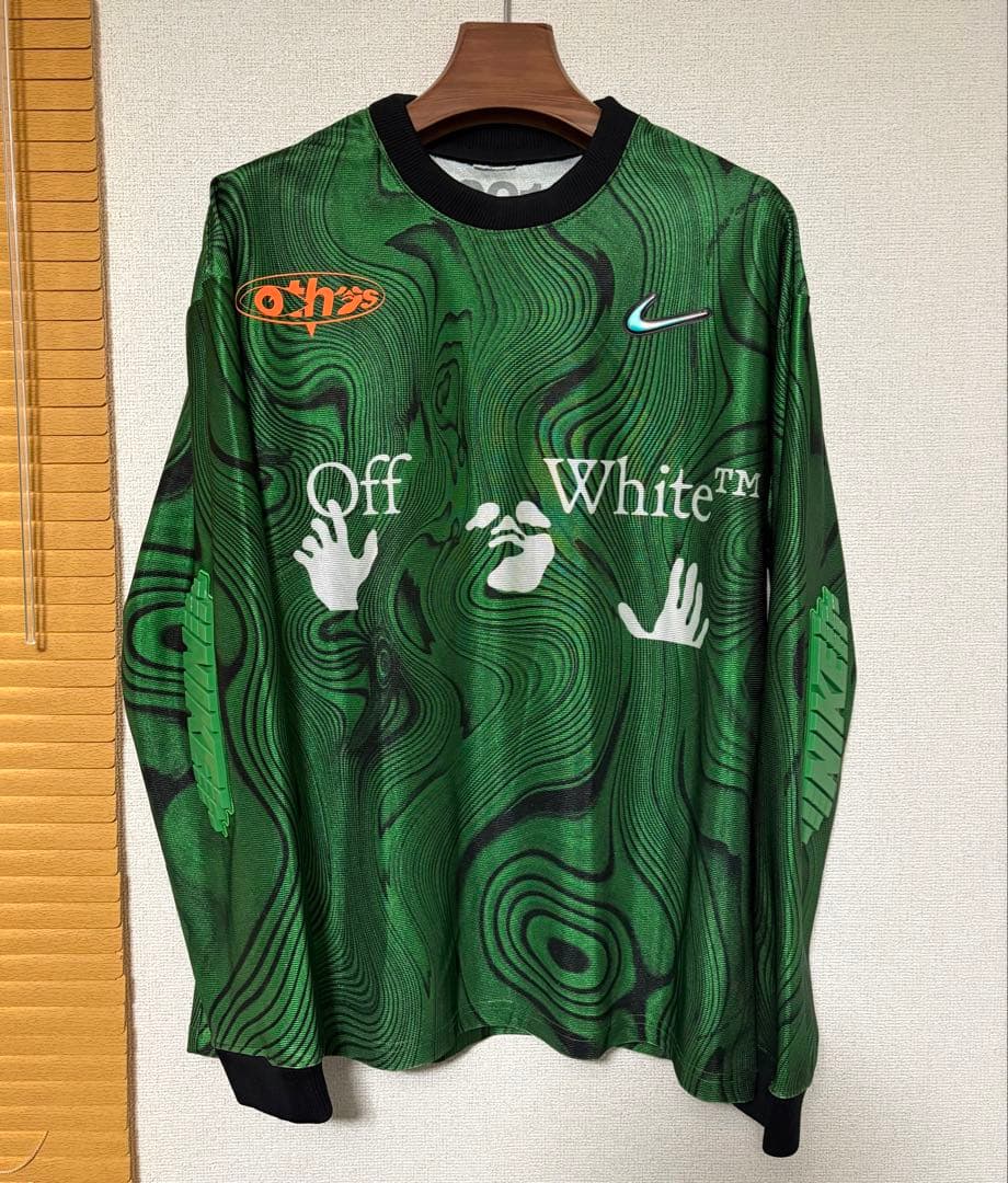 Nike Off-White™ グリーン長袖カットソー