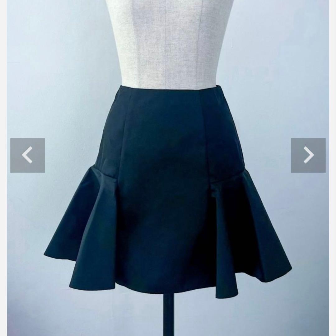 【sheller】シェリエ ナイロンZIPミニスカート