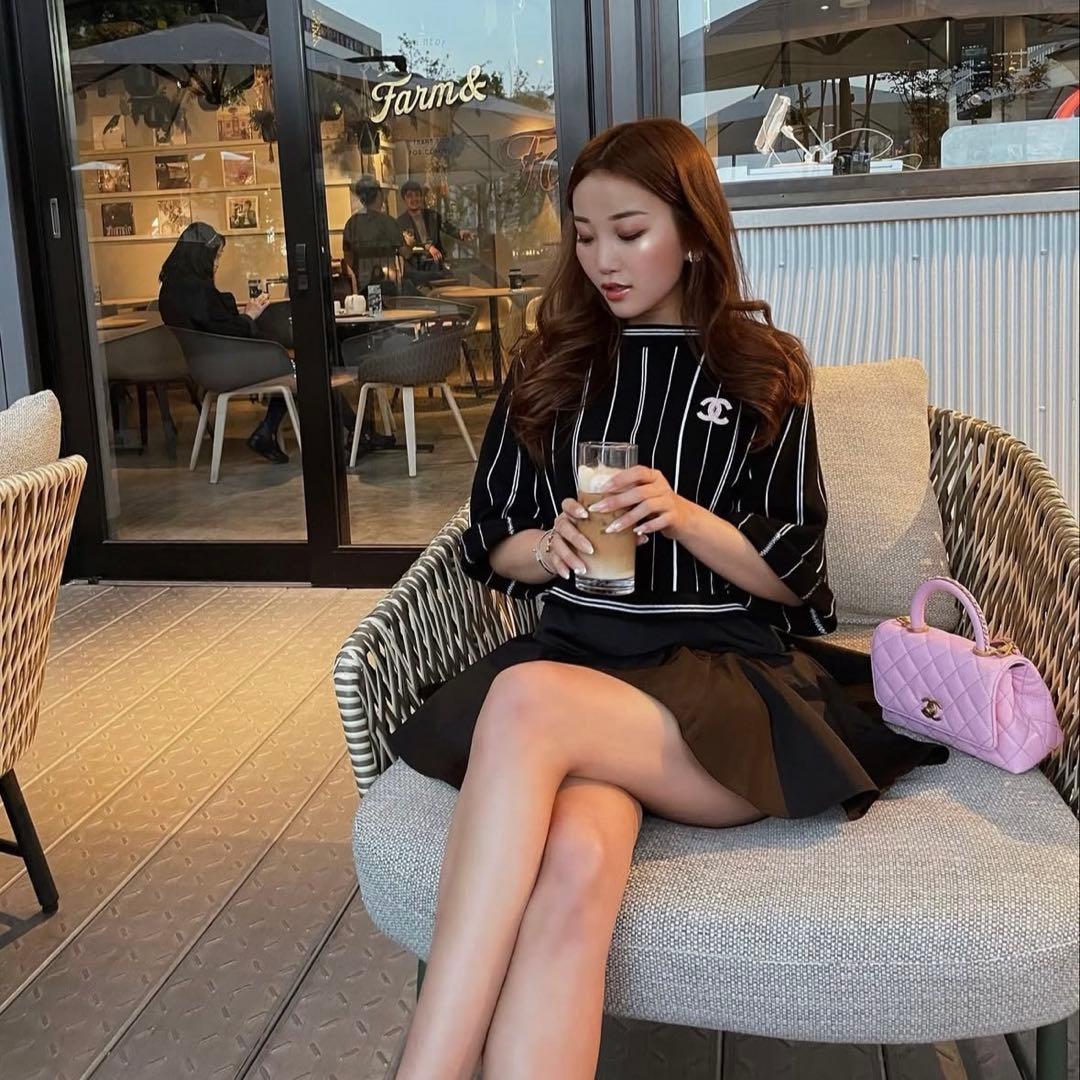 【sheller】シェリエ ナイロンZIPミニスカート