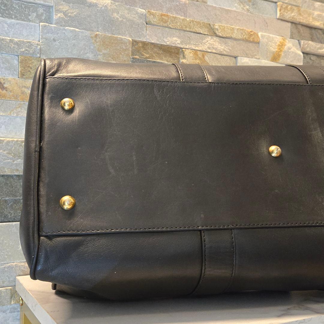 Hunting world　ハンティングワールド　ボストンバッグ　レザー　黒