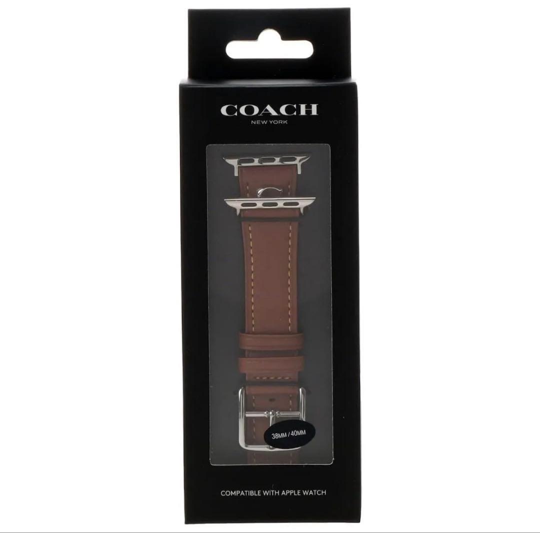 2新品未使用COACH Apple Watch レザー交換バンド