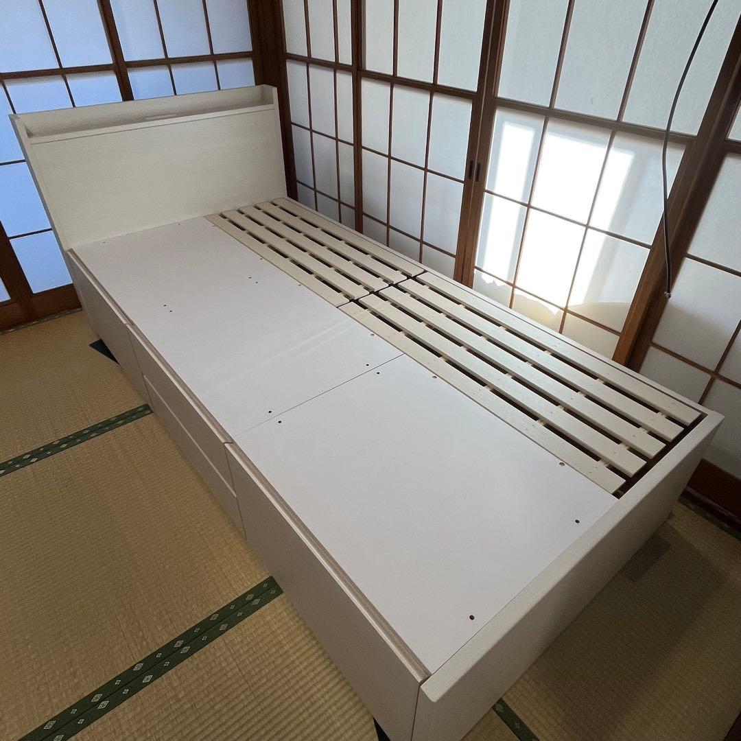 ニトリ すのこチェストベッドフレーム(シングル N-ジオT2 WW 40M-S)