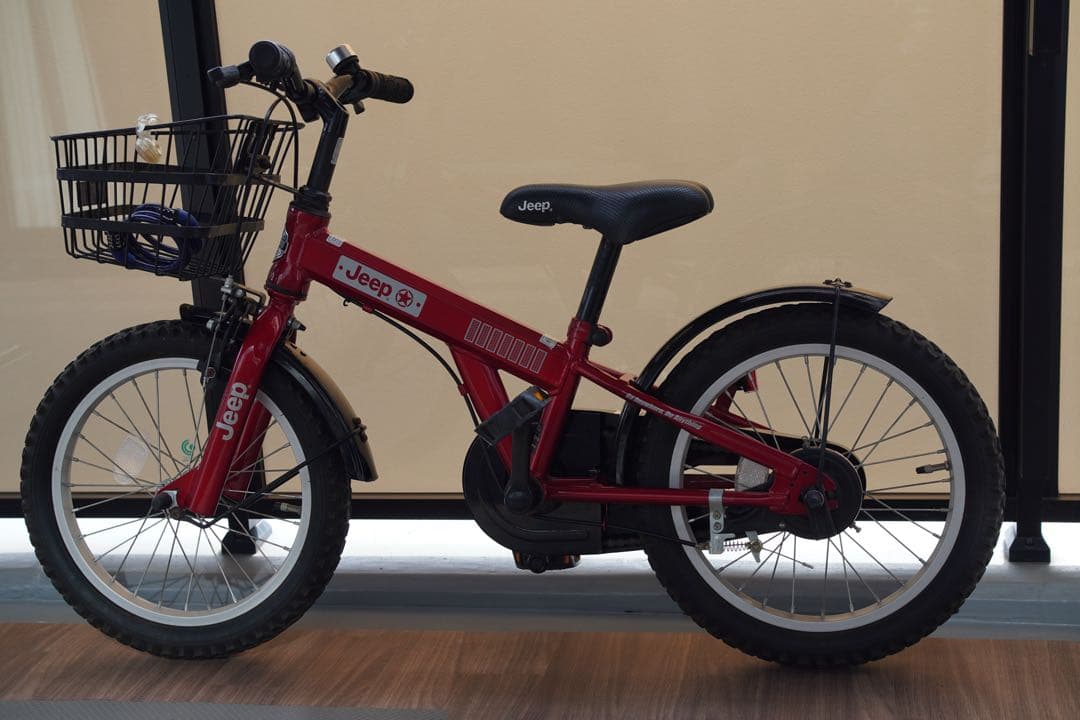 【福岡市引取限定】Jeep (ジープ) 子供用自転車 [16]インチ 赤