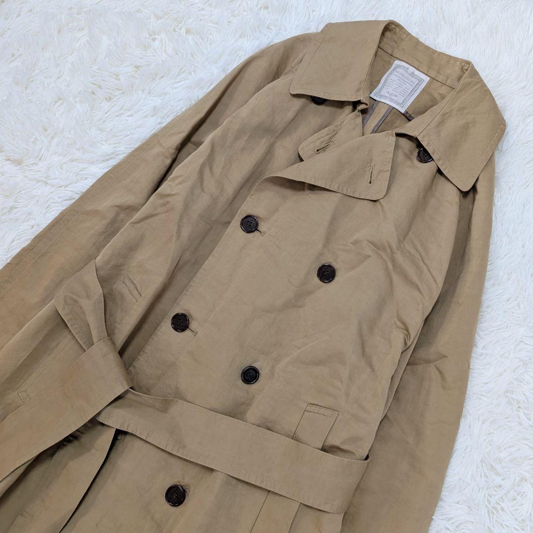 ビアズリー　ユルトレンチコート　キャメル　フリーサイズ