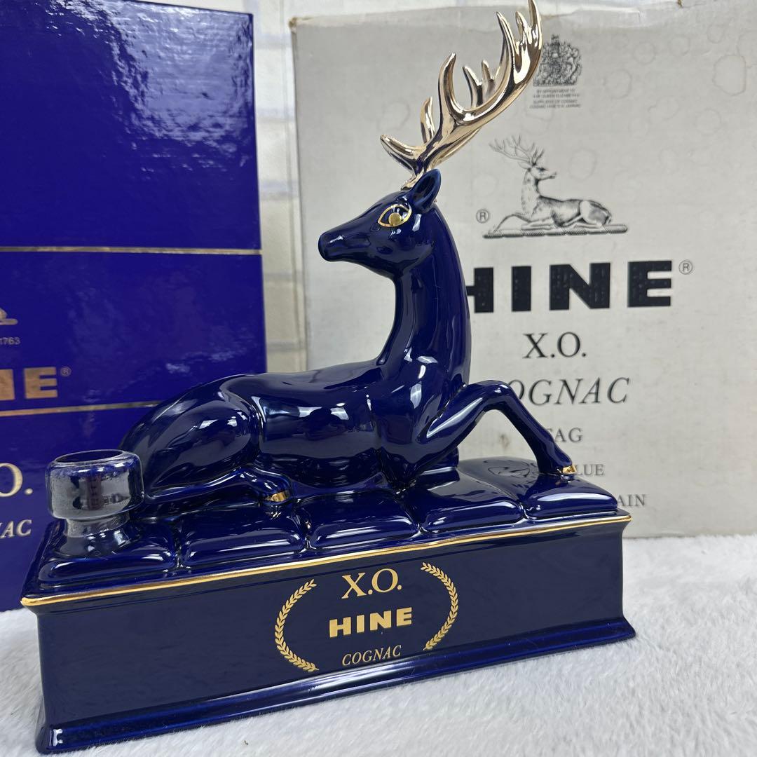 HINE X.O. COGNAC ハインコニャック 青鹿陶器リモージュ
